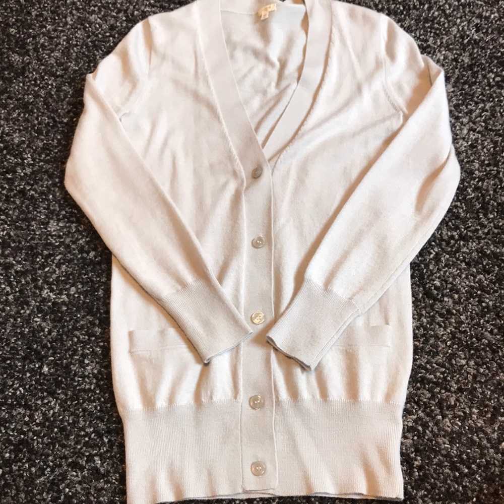 Gray J Crew Cardigan